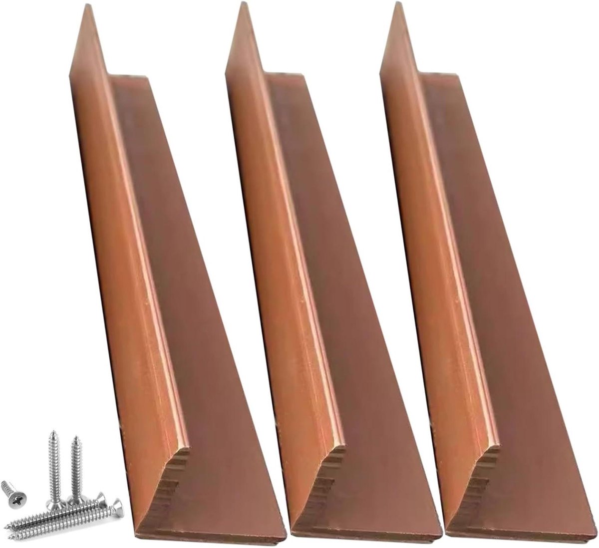 Composiet Vloertegels - Houtnerf Tegels - Terras Aanleggen - Weerbestendig Materiaal - 1m x 15cm - Houtkleur