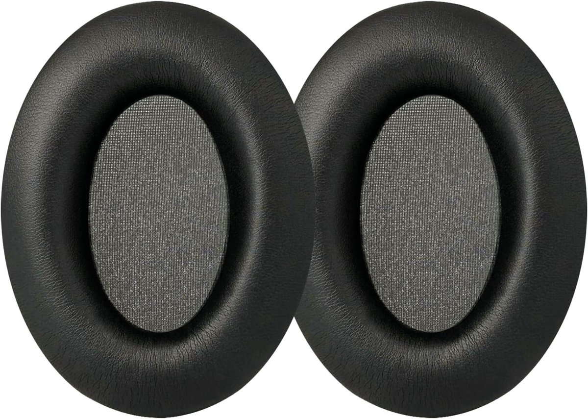 Comfortabele Vervangende Oorkussens voor Over-Ear Hoofdtelefoons, Zacht Kunstleer, Geluidsisolatie en Geheugenfoam (Zwart)