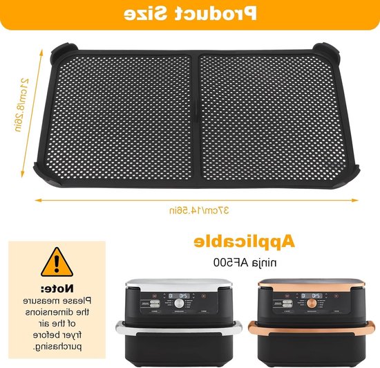 Splash Guard voor Airfryer 37 x 21 x 1.8 cm - Vetspat Bescherming, Herbruikbaar en Verstelbaar, Ideaal voor Airfryer Accessoires en Keukenveiligheid van splash — afbeelding 4
