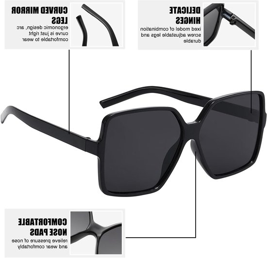 Pack van 3 Dames Polaroid Retro Klassieke Ronde Vintage Zonnebrillen met UV400 Bescherming en Modeaccessoires — afbeelding 2
