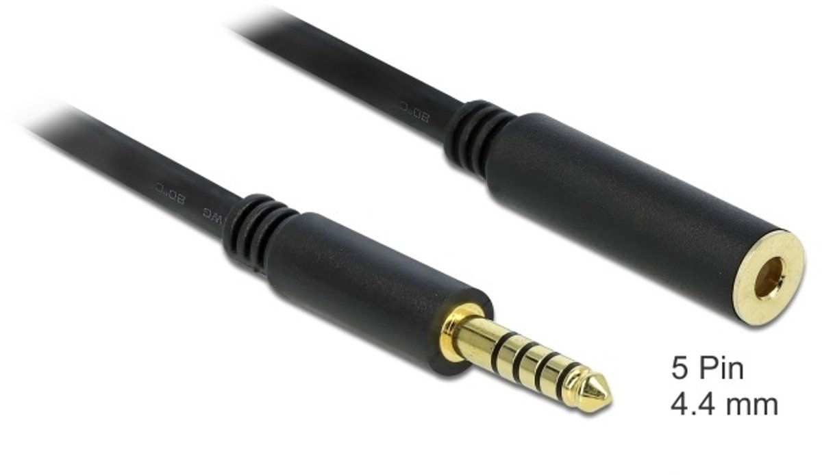 Image of 4,4mm Jack verlengkabel | gebalanceerd stereo (5-polig) | AWG24 | verguld | 1 meter