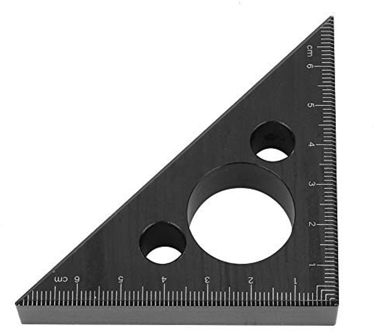 Dailygoods- Hoekmeter Hoge Precisie - Aluminium Hoekmeter - Meetgereedschap - Duurzaam - 0-7 cm Meetbereik - 17 mm Dikte - Meetlat