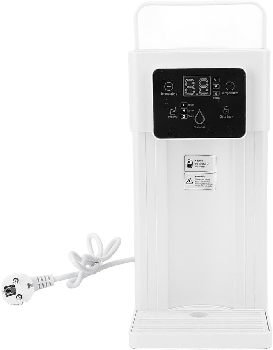 Heetwaterdispenser - Elektrische Ketel - Snel Drankjes Maken - 7 Temperatuur Instellingen - 3L Watertank - Wit