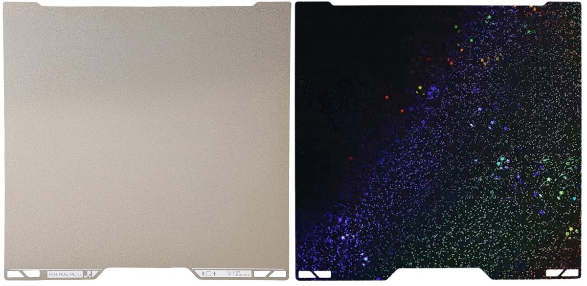 SMOAKEZ- Bouwplaat 355x346 mm - Dubbelzijdig - Flexibel - Afneembaar - Poedercoating - Geschikt voor Lab H2D 3D-printer - Printbed
