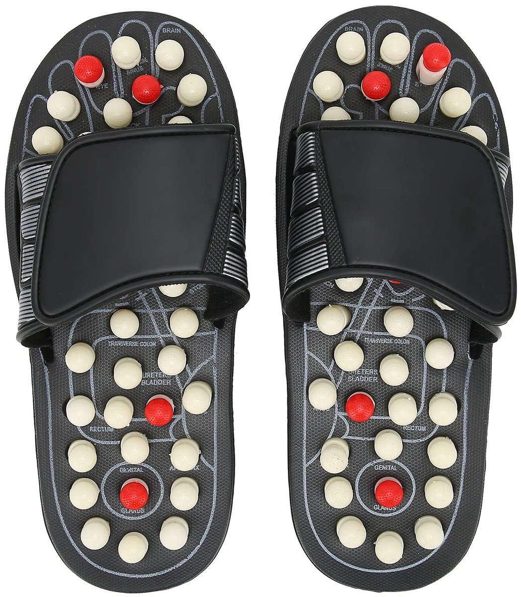 Dailygoods - Massage-pantoffels - Reflexzonemassage - Verstelbaar voor pijnverlichting - Maat 38-39 - Thuis en lichaamsverzorging - Voor dames