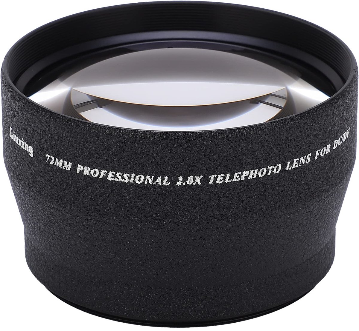 Dailygoods- Telelens 72 Mm 2x Vergroting - Teleconverterlens Aluminiumlegering - Compatibel met 72 Mm Cameralens - 82 Mm Filter - Nauwkeurige Scherpstelling - Duurzaam en Sterk - Camera Lens