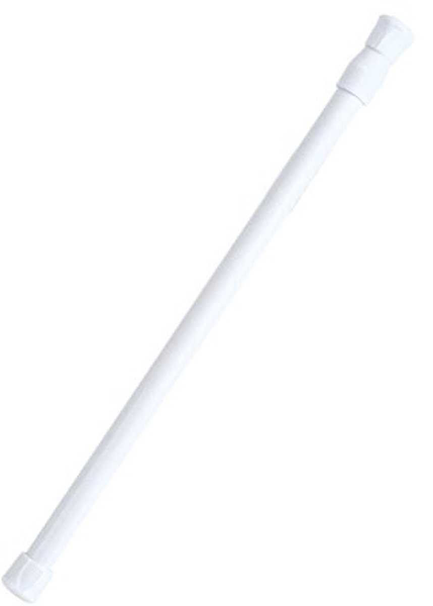 Dailygoods- Gordijnstang Uitschuifbaar - Gordijnroede Zonder Boren - Douchegordijnstang - Verstelbaar 30-50 cm - Koolstofstaal - Stevig en Duurzaam