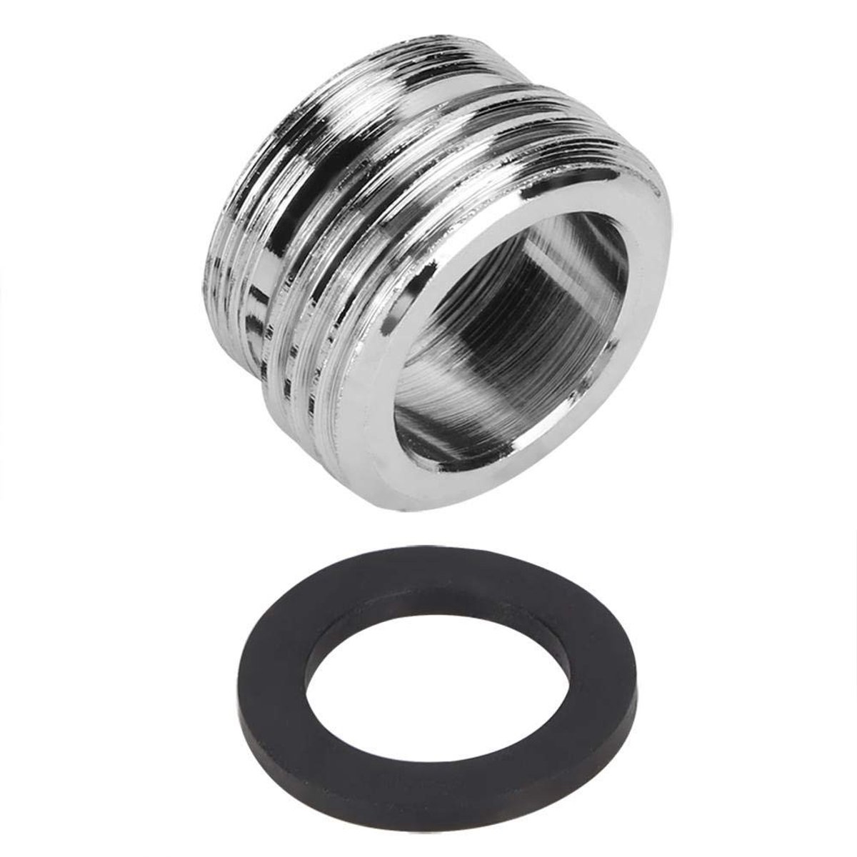 Dailygoods - Verchroomd Messing Keuken Kraan Adapter - Tuinslang Koppeling - Duurzaam en Betrouwbaar - Klein formaat - Dubbele Draad Beluchter - Makke...