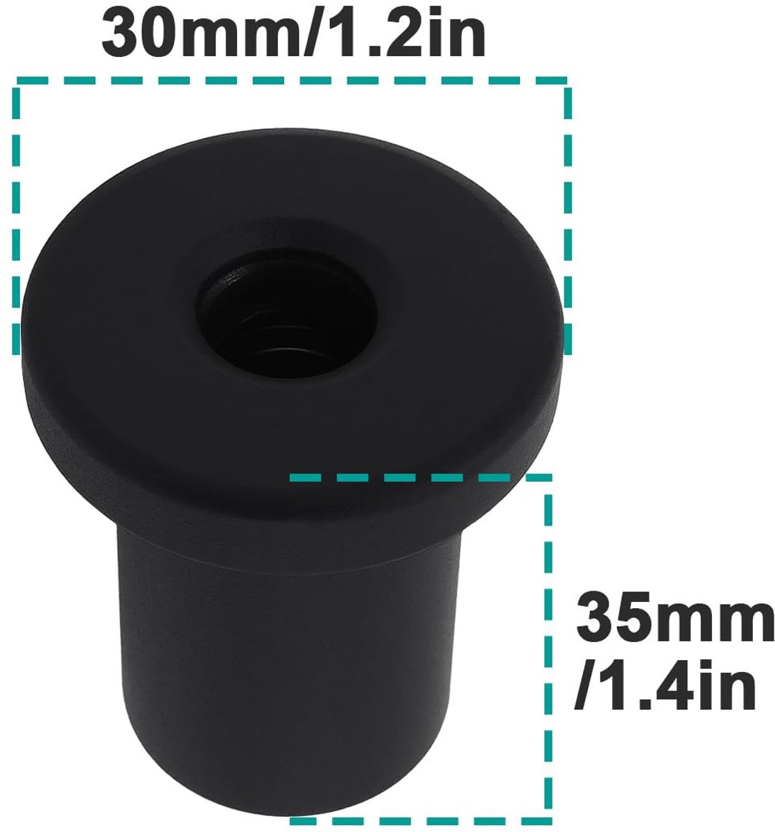 Dailygoods- Deurs Spacer 3x3.5cm - 8 Stuks - Geschikt voor Schuifdeuren/Garage Deuren/Kelderdeuren - Corrosiebestendig - Vermindert Trillingen/Lawaai - Stabiele Installatie - Deursysteem