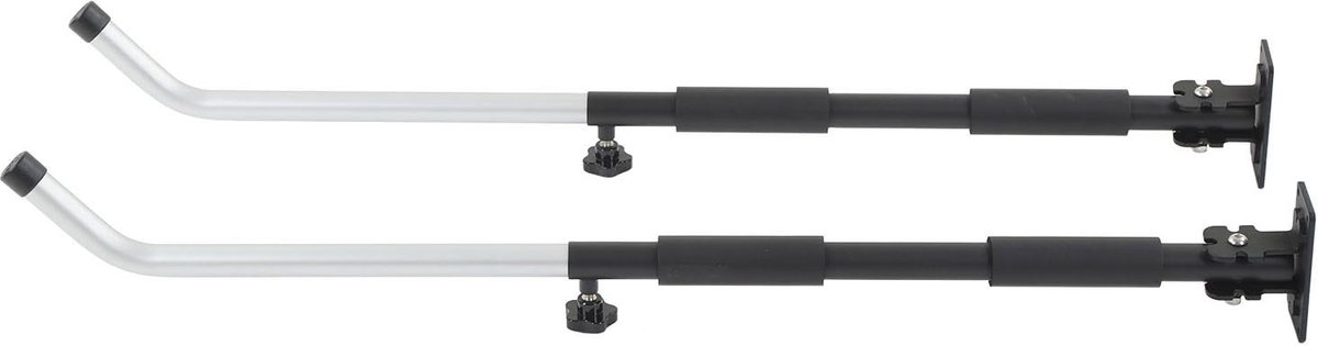 Dailygoods- Wandmontagerek Verstelbaar 62-102 Cm - Aluminium Houder - Steunbeugel - Draagvermogen 40 Kg - Geschikt voor Gereedschapskist/Kano/Kajak - Opbergsteun