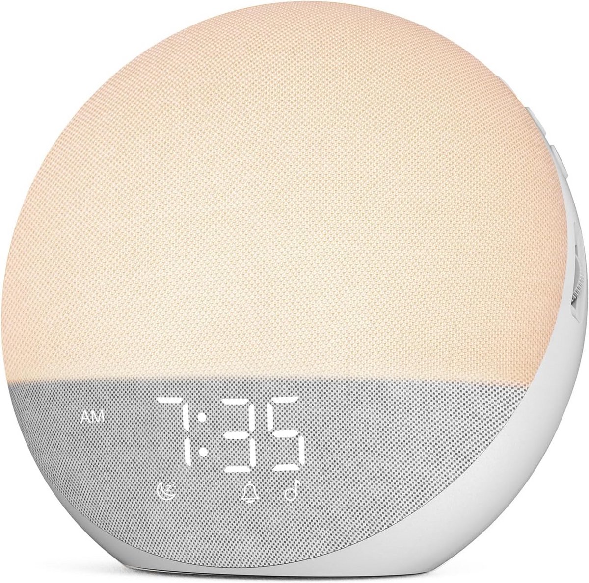 Wake-up Light - Natuurlijk Alarm - Rustig Wakker Worden - Simuleert Zonsopgang - 18x18 cm - Wit