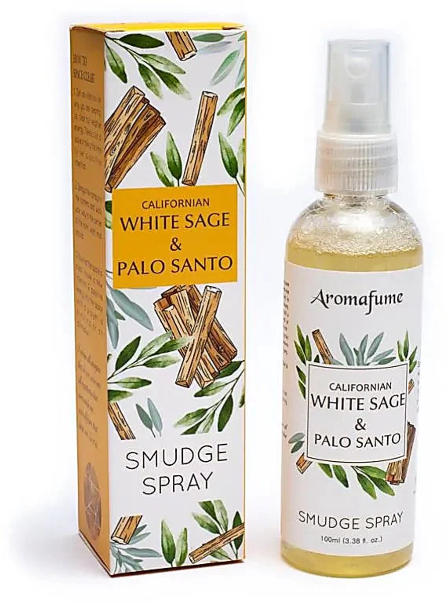 Aromafume natural smudge spray witte salie en palo santo - 100ml — cadeau in Cadeau-ideeën - foto 2
