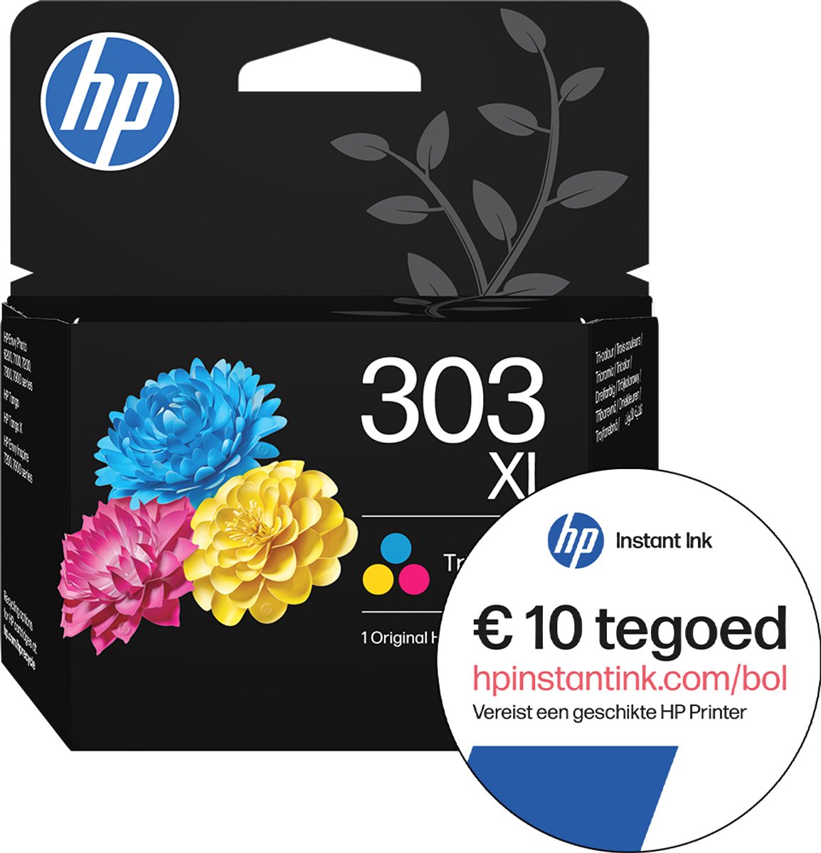 HP 303XL - Inktcartridge - Origineel - Kleur + Instant Ink tegoed