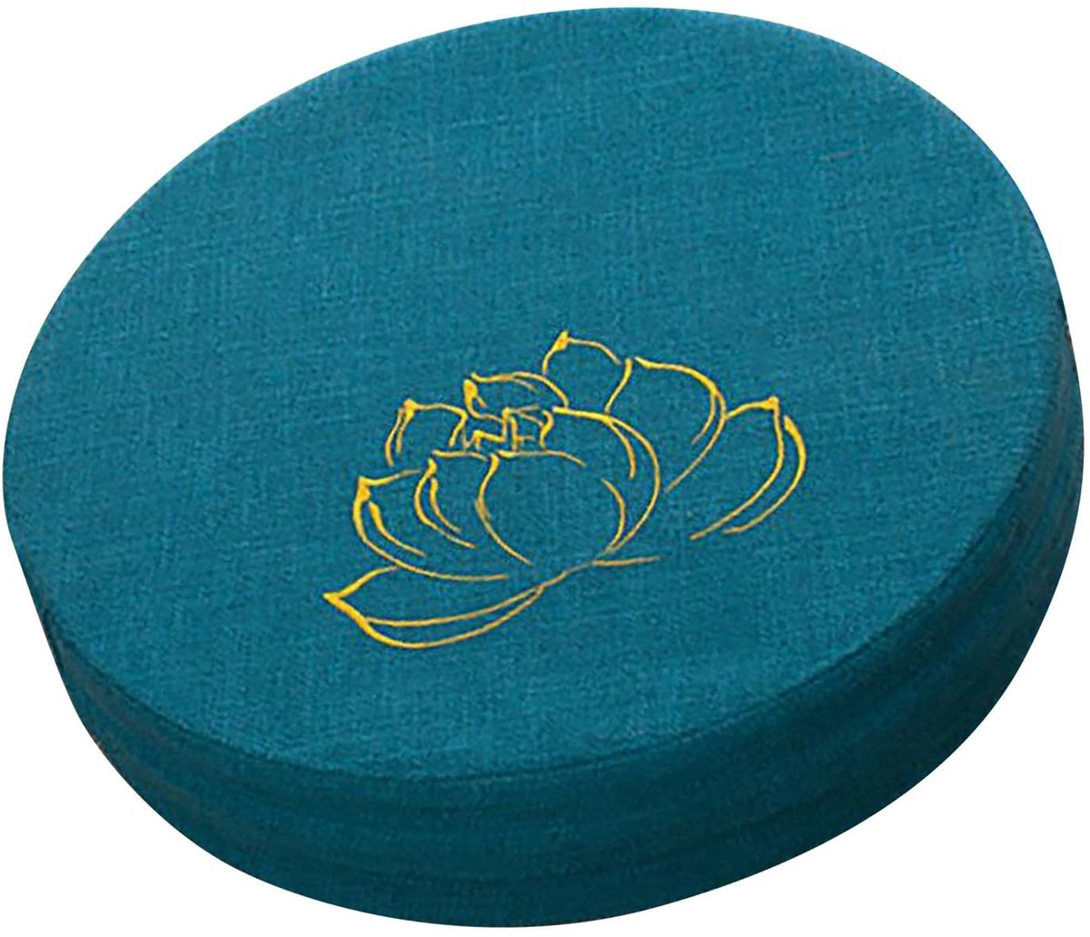 LIVIA HOME- Meditatiekussen Ultiem Comfort - Ronde Vorm - Duurzaam Linnenmateriaal - Afneembaar/Washbaar - Multifunctioneel Gebruik - Geschikt voor Tatami en Vloer