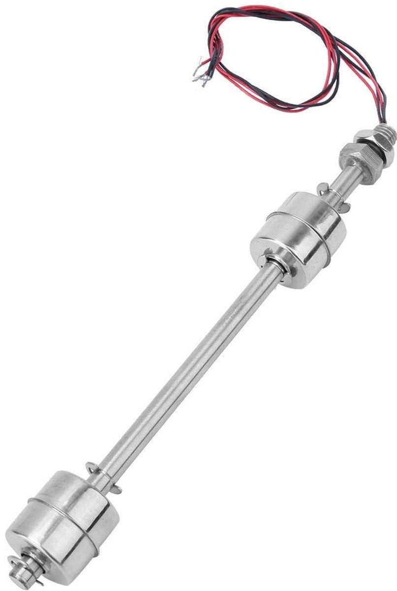 Dailygoods - Water Level Sensor - Dubbele Float Switch - RVS - 200 mm - Voor Tank en Pool - Betrouwbare watermeter - Geschikt voor zwembaden - RVS uit...