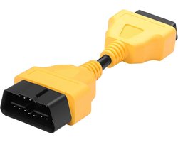 OBD II Verlengkabel - Diagnostische Adapter - Auto Uitlezen - Universele Compatibiliteit - 13 cm - Zwart