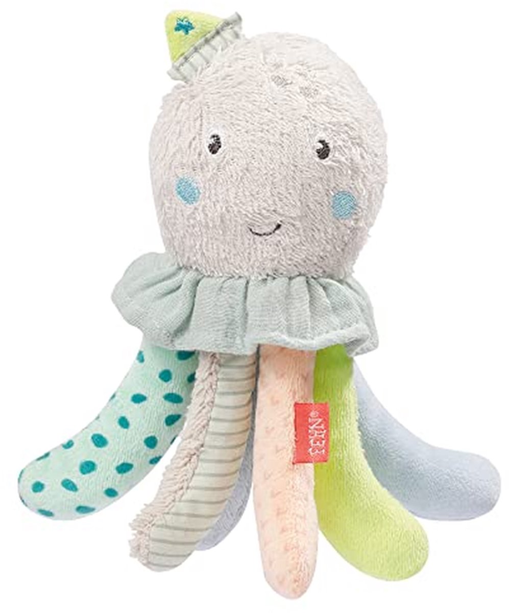 Badspeeltje Octopus - Zwemdier Baddier - Baden en Spelen - Drijft op water - 16 cm - Multicolor