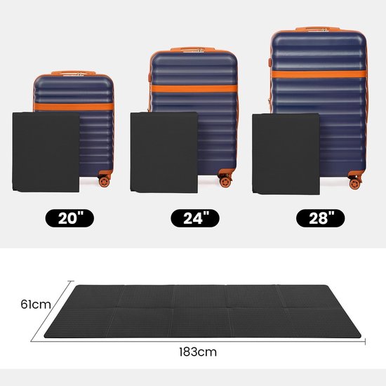 Dailygoods- Yogamat Antislip - Opvouwbaar - Draagbaar - Fitnessmat - 183 x 61 x 0,6 cm - TPE-materiaal, Lichtgewicht van Dailygoods — afbeelding 4