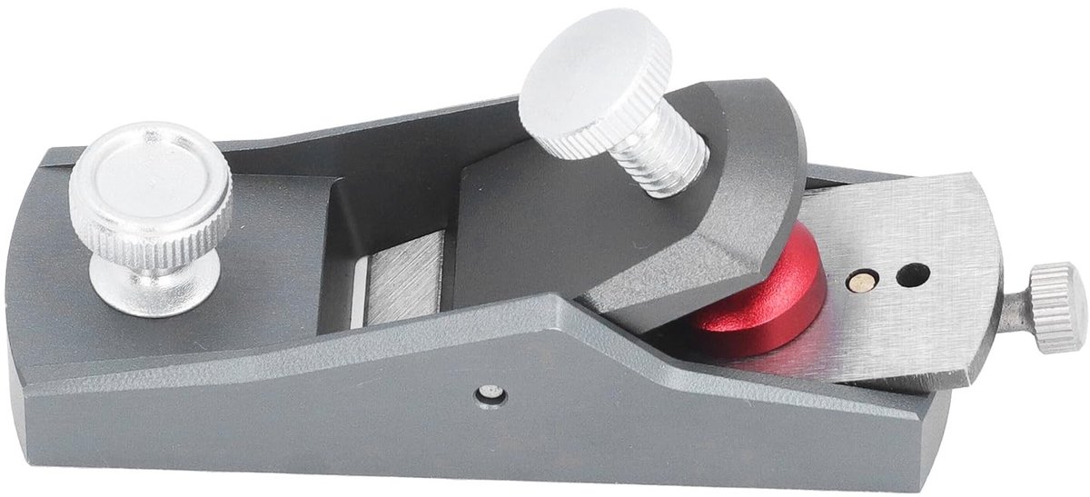 Dailygoods - Mini Houten Schaafblok - Timmermanshandschaaf - VG10 Stalen Mes - Zilver - Houtbewerking - Onmisbaar gereedschap voor timmerlieden - Alum...