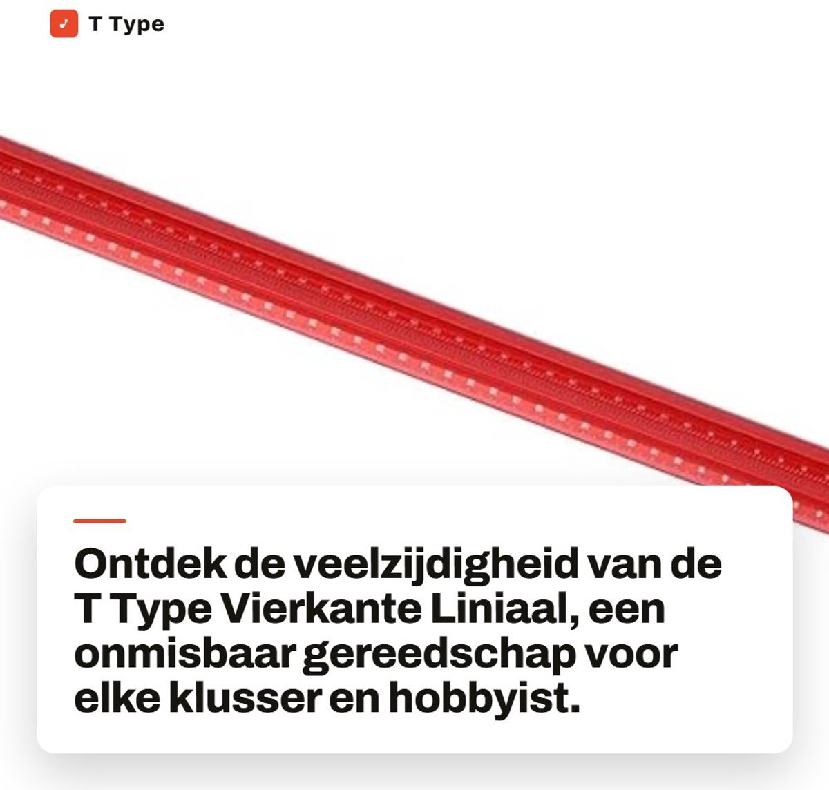 Dailygoods- Liniaal Aluminium - T Type - Rechte Hoek - Markeringsmeter - Houtbewerking - Schrijfgereedschap - Meetlat
