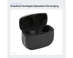 Dailygoods - Draadloze Oordopjes Oplaadetui - Vervanging - Compact formaat - 500mAh batterij - Ideaal voor onderweg - Geschikt voor Elite Active 65t e...