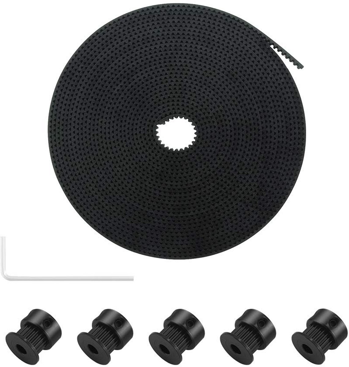 Dailygoods- Gt2 Riemen 10mm Breedte - 5M Lengte - 5 Stuks