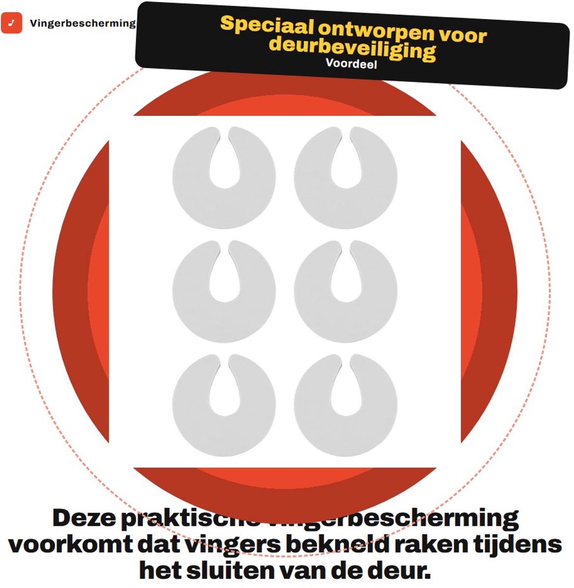 Dailygoods - Vingerbescherming voor Deuren ter Voorkoming van Klemmen