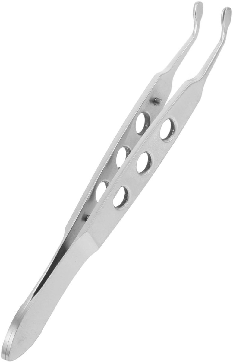 Dailygoods- Wimperpincet Zachte Ooglidmassage Tool - Roestvrij Staal - Glad - 9.30X1.00X0.20cm - Voor Droge Ogen - Veilig Gebruik