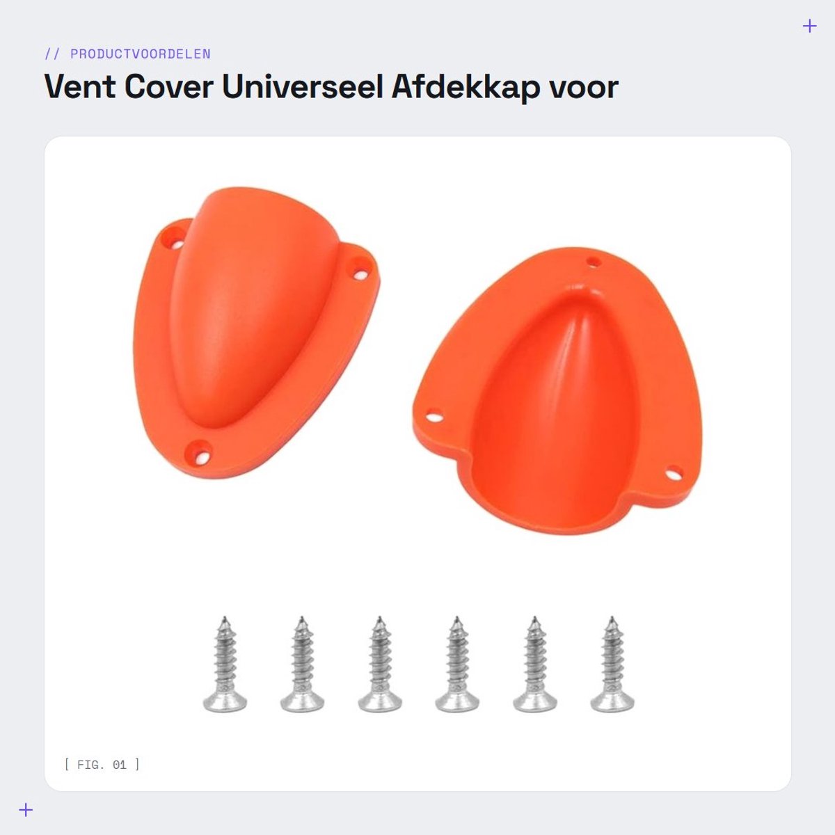 Dailygoods- Ventcover Universeel - 2 Stuks - Nylon - Draad Kabel - Clamshell - Ventilator - Afmetingen 63x58x21mm (klein) - Ventilatiekap