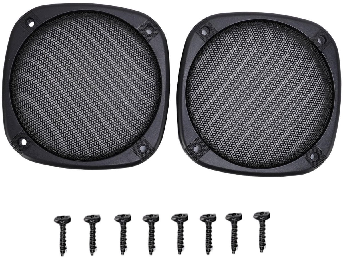 Dailygoods - 2 Stuks Luidspreker Grille Covers voor Thuisbioscoop en Auto