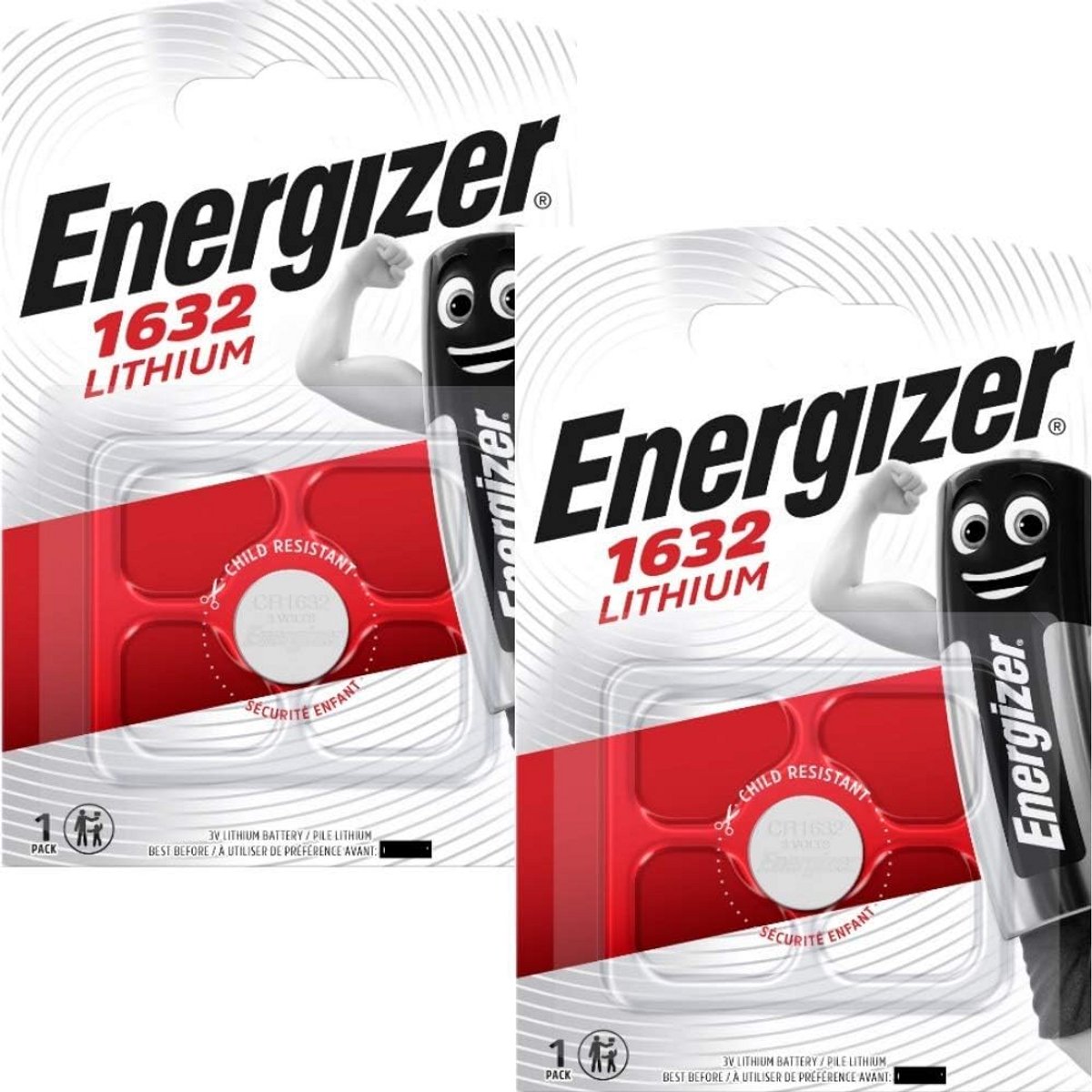 Knoopcelbatterijen - Kleine batterijen - Apparaten voeden - Lithium technologie - 2 stuks - Zilver