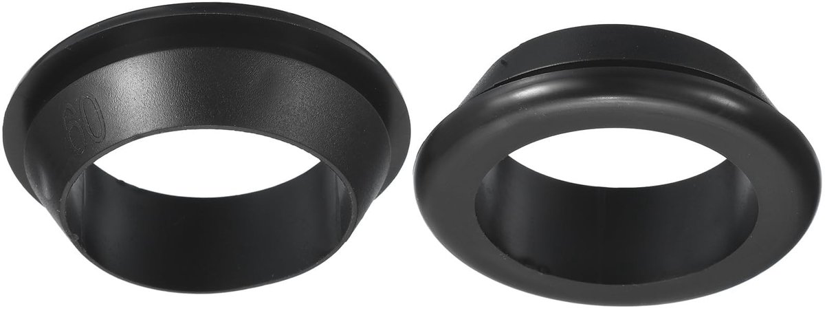 Dailygoods- Doorvoertule 60 mm ID - Dubbelzijdige Holle Gatplug - Rubber - Vlamvertragend - Kabelbescherming - Duurzaam Materiaal - Draaddoorvoer