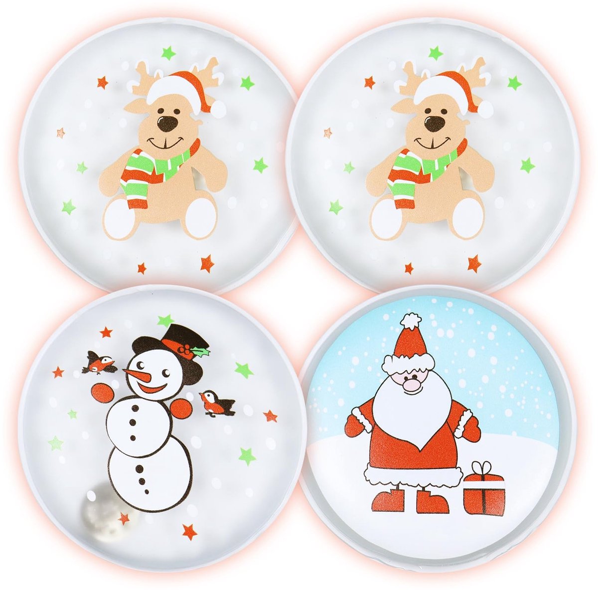 Dailygoods- Zakwarmer Herbruikbaar - Set van 4 Handwarmers - Perfect voor Kinderen - Duurzaam Cadeau - Ideaal voor Kerstmis - Geschikt voor Adventskalender - Handwarmer