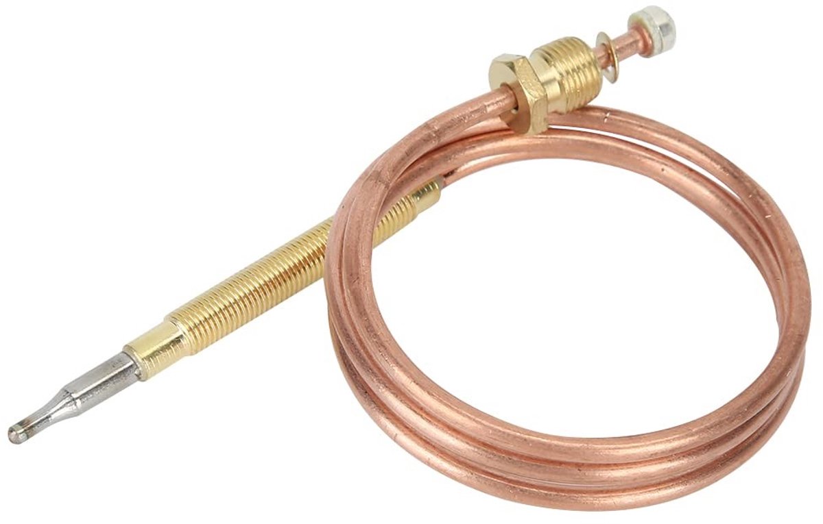 Dailygoods- Thermokoppel Universeel - Temperatuurgevoelige Sonde - Huishoudelijk Accessoire - 600 mm - Schokbestendig - Metaal Materiaal - Gasthermometer