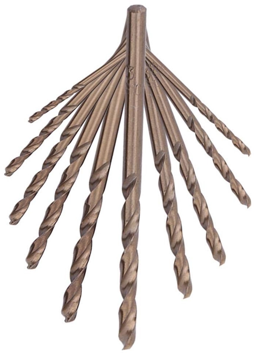 Dailygoods - HSS-CO Twist Boor Bits - 100 Stuks - M35 Boorset - Voor RVS en Metaal - Precisie Gereedschap - Duurzaam en Sterk - Geschikt voor Klussen...