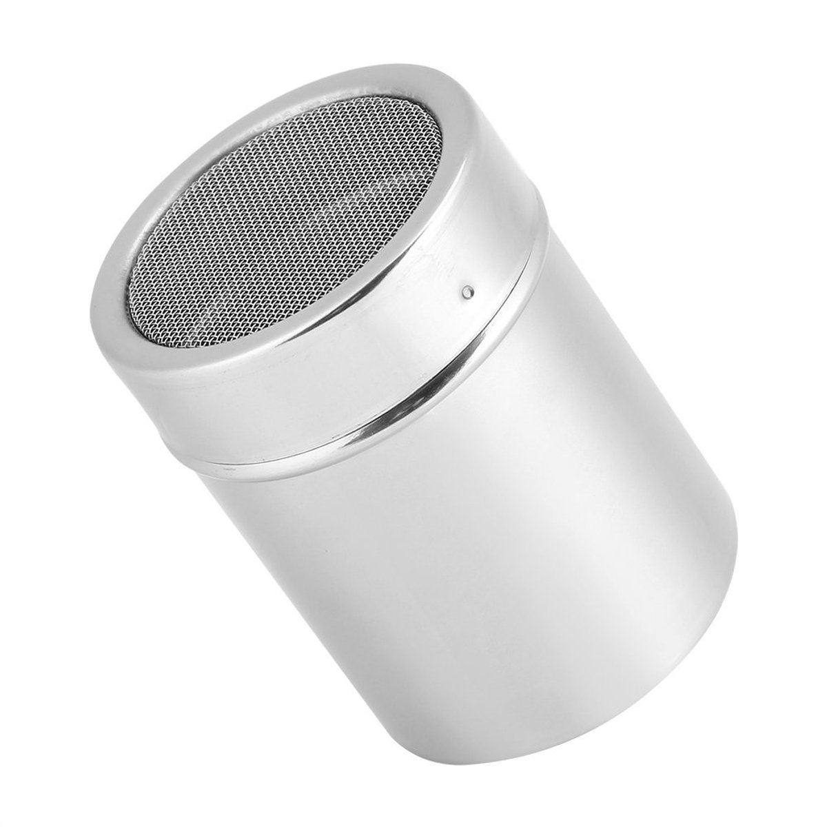 Dailygoods- Suiker Shaker Roestvrij Staal - Chocolade Shaker - Cacao Meel Sifter - 16 Stuks Mallen - Creatieve Tool - Voor Koffie Versieren - Koffieshaker