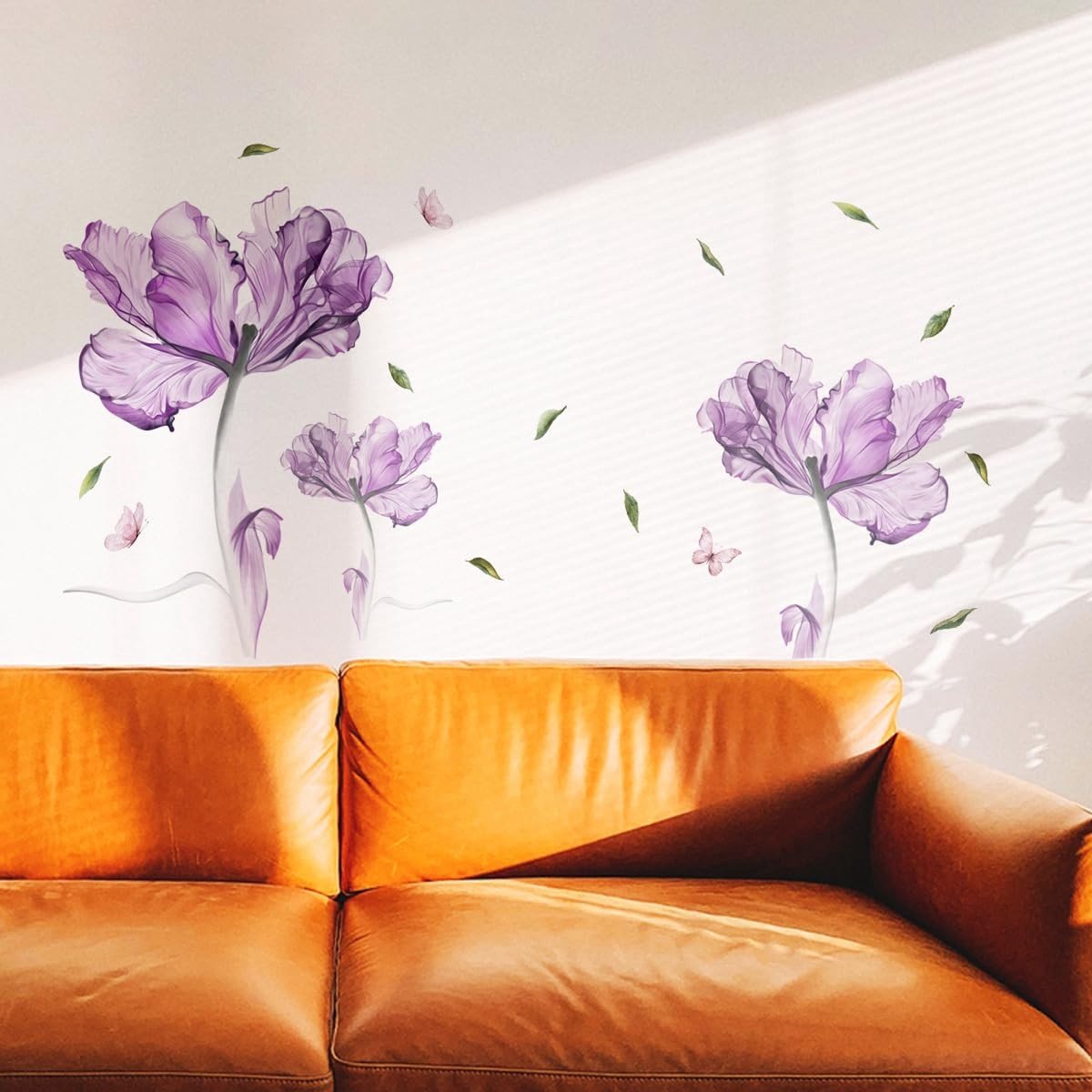 Dailygoods- Muursticker Bloemen - Muurstickers Kinderen - Wanddecoratie Slaapkamer - Wanddecoratie Woonkamer - Wanddecoratie Keuken - Eenvoudig aan te brengen 100% Vriendelijk Vinyl