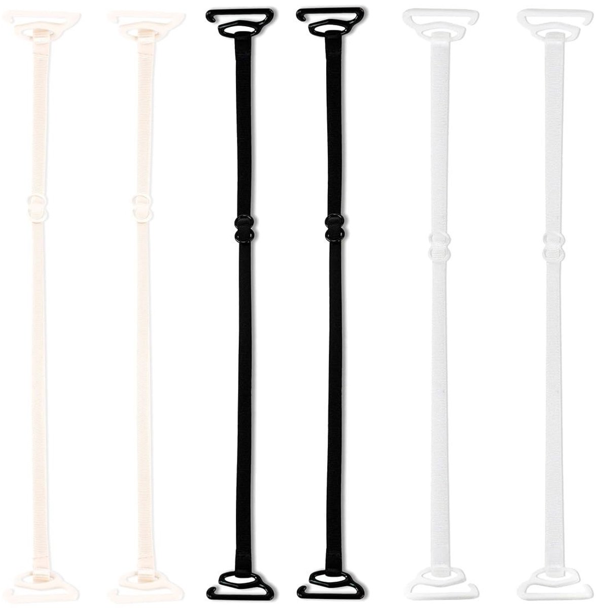 Dailygoods- Bh-bandjes verstelbaar - 6-Bh-bandjes - Antislip - Comfortabel - Elastische clips - Geschikt voor alle cupmaten - Beha-accessoires