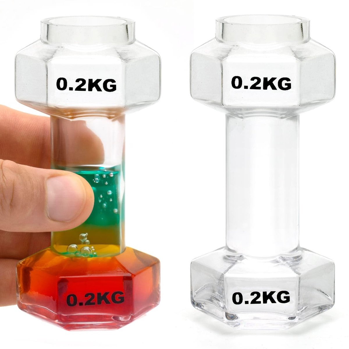 Dailygoods- Shotglazen Halterontwerp - Set van 2 - 60ml Capaciteit - Herbruikbaar Glas - Grappig Fitness Cadeau - Gewogen Gevoel - Borrelglazen