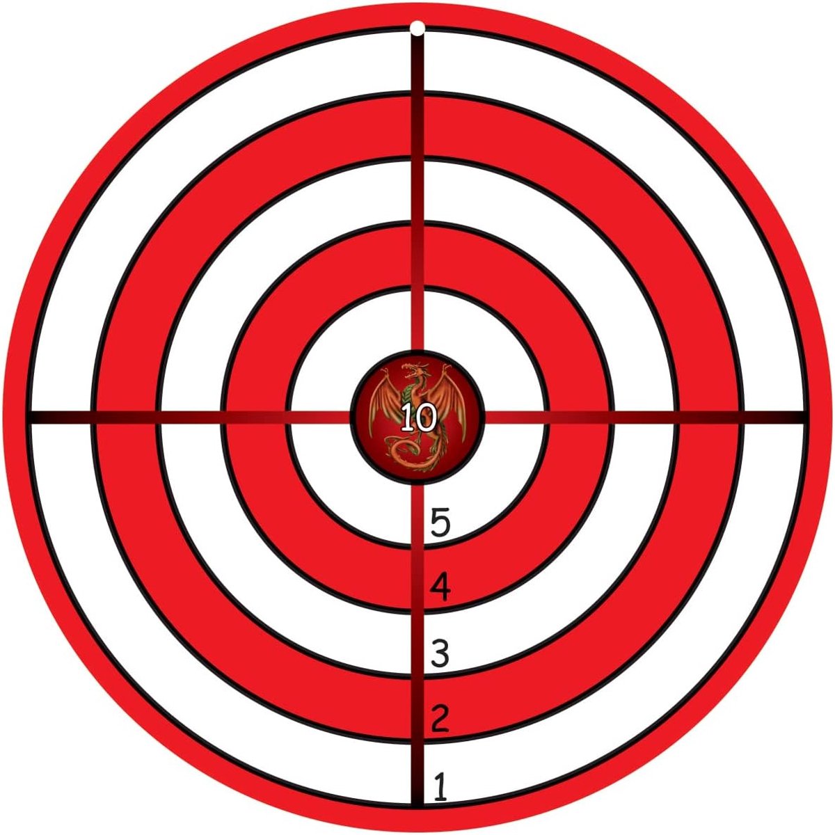 Schijf - Oefenschijf - Sportieve Training - Glanslak Afwerking - 32 cm - Rood