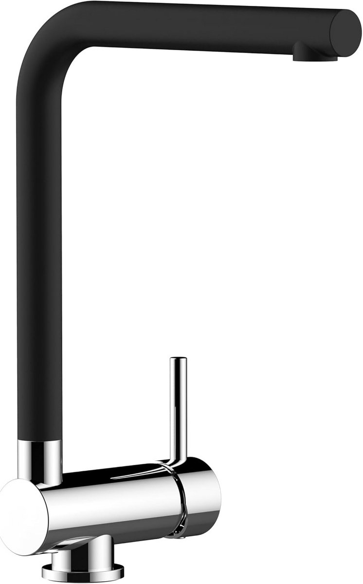 Keukenmengkraan - Keukenmengkraan - Keukenwerk - Draaibare uitloop - 6 cm hoogte - Zwart
