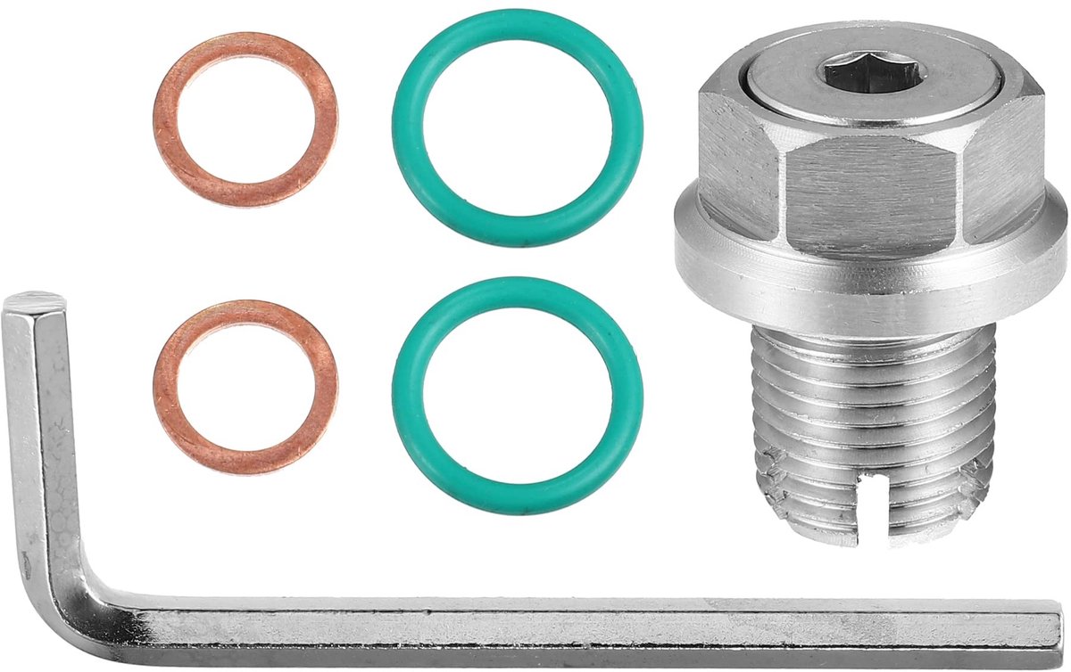Dailygoods- Olieafvoerplug - Set van 1 - Roestvrij Staal - Slijtvast - Eenvoudige Installatie - Krasbestendig - Olieaftapplug