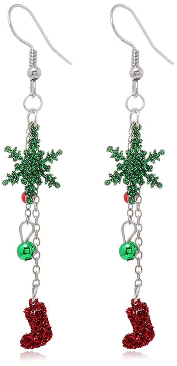 Dailygoods- Oorbellen Dames - Feestelijke Kerstoorbellen - Hypoallergeen - Sieraden voor Vrouwen - Cadeau voor Tieners - Charmante Ornamenten
