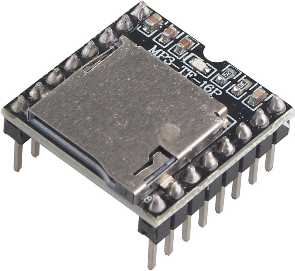 MP3 Speler Module - Audio Decoder - Muziek Afspelen - 24-bit DAC Output - 32GB TF Kaart - Groen