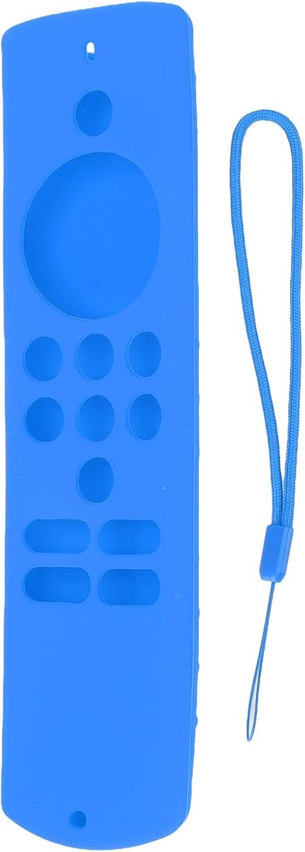 Afstandsbediening Beschermhoes - Siliconen Hoes - Voorkomt Vallen - Antislip Ontwerp - Met Koord - Blauw