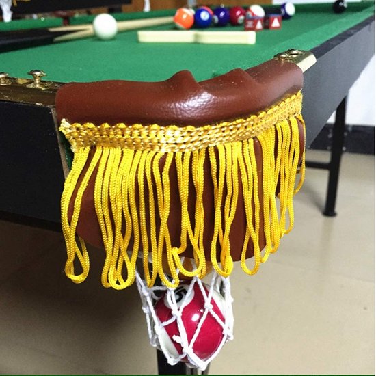 NTH products- Billiard Net Set van 6 - Vervangende Billiard Zak - Kunstleer - Makkelijk te Bevestigen - Duurzaam - Geschikt voor Pooltafels - Billiard Ball Bag van Nth Products — afbeelding 4
