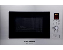 Inbouw Magnetron - Grillfunctie Oven - Snel Maaltijden Bereiden - Roestvrij Staal - 23 Liter - Zilver