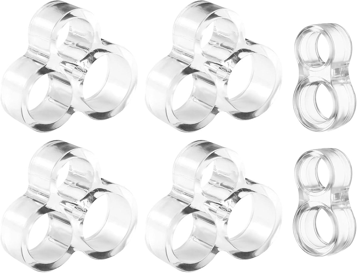Deurklinkbumper - Deurstopper - Muren Beschermen - Universele Pasvorm - 6 Stuks - Transparant