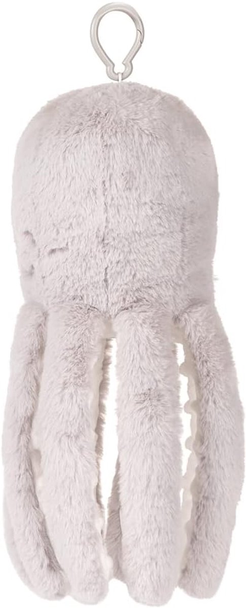 Pluche dier hartslag - Zacht knuffeltje - Baby helpen slapen - Rustgevend wit geluid - 13x13x30 cm - Grijs — afbeelding 5
