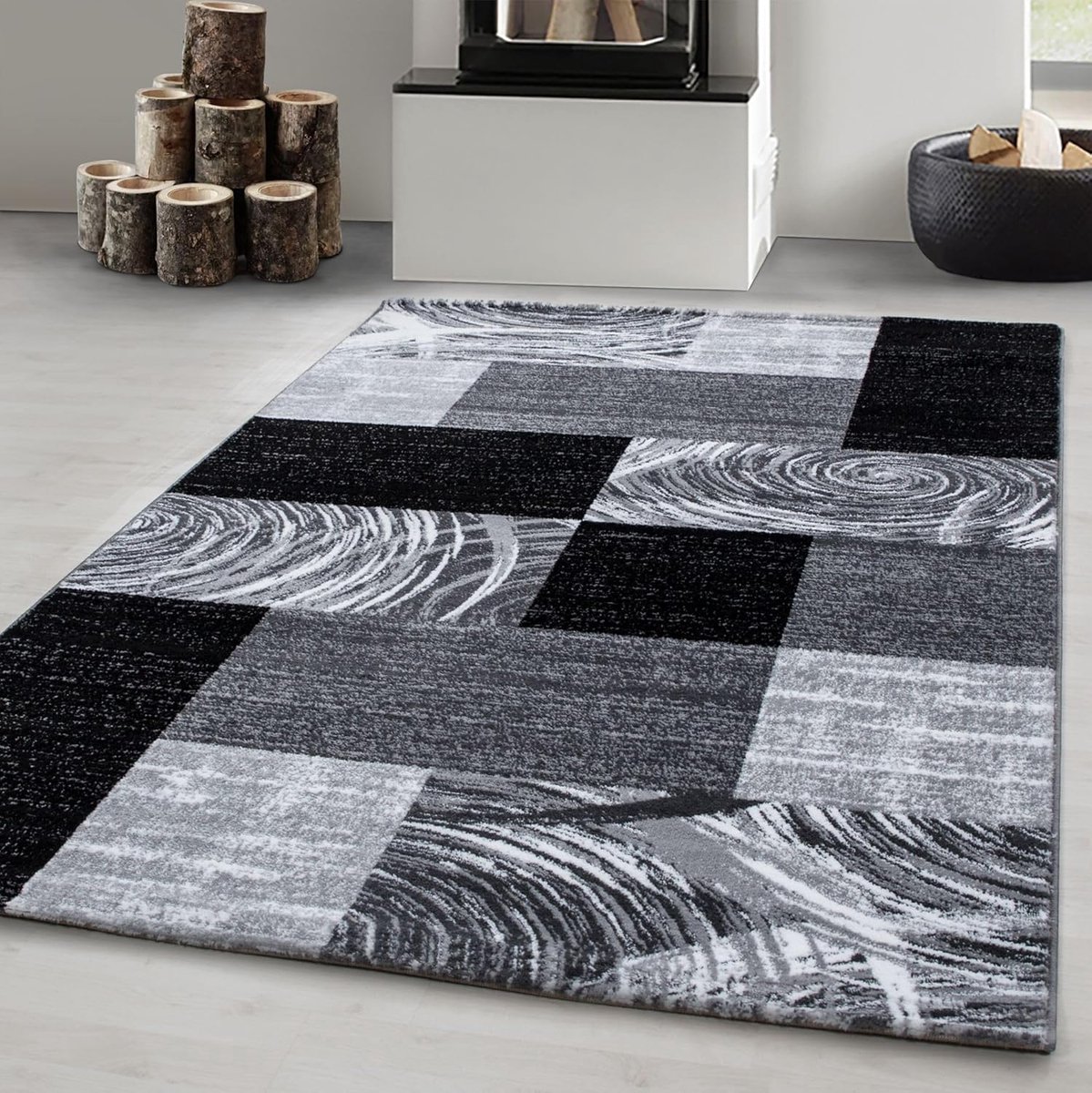 Kortpolig Vloerkleed - Abstract Tapijt - Woonkamer Aankleden - OEKO-TEX Gecertificeerd - 1
